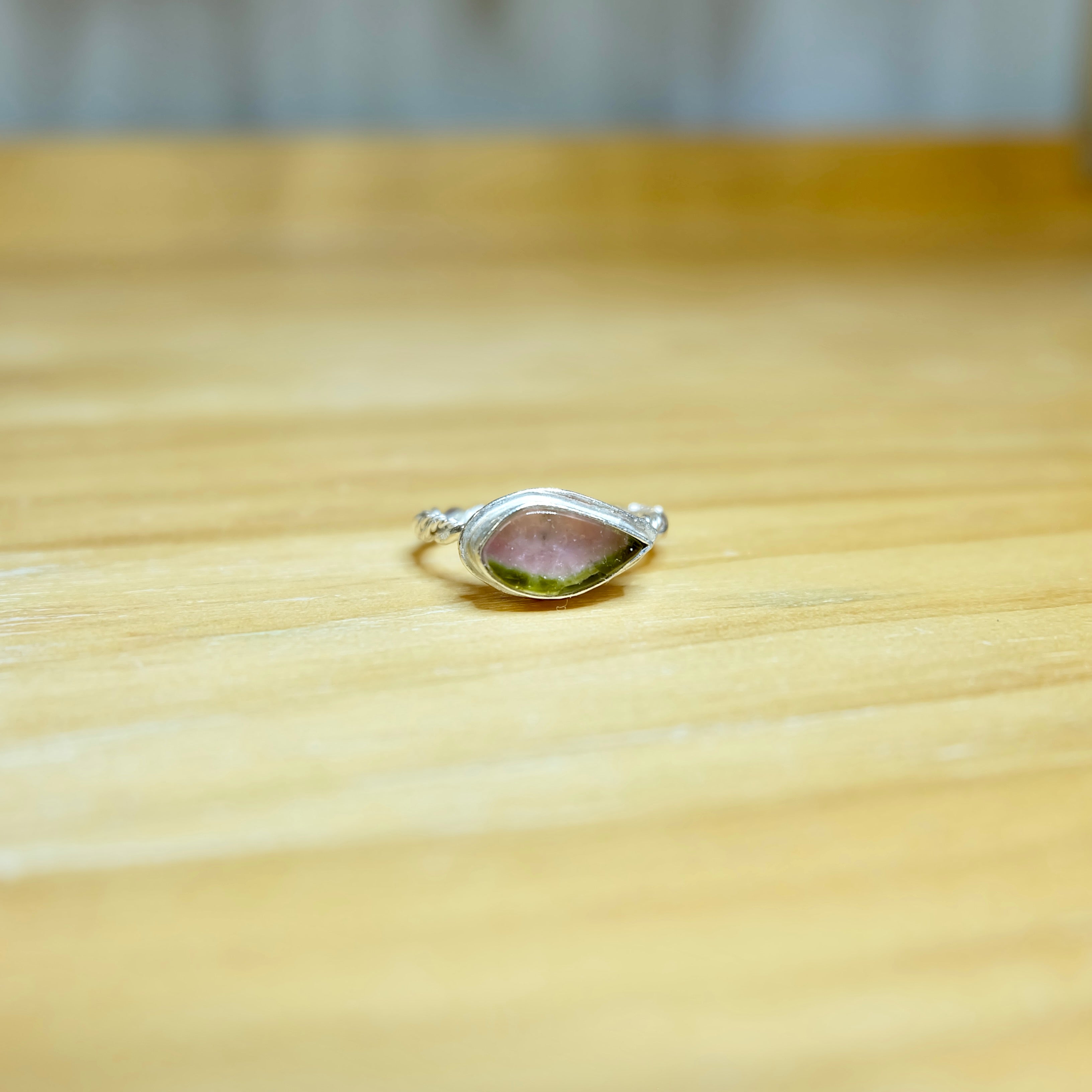 Watermelon Tourmaline Ring